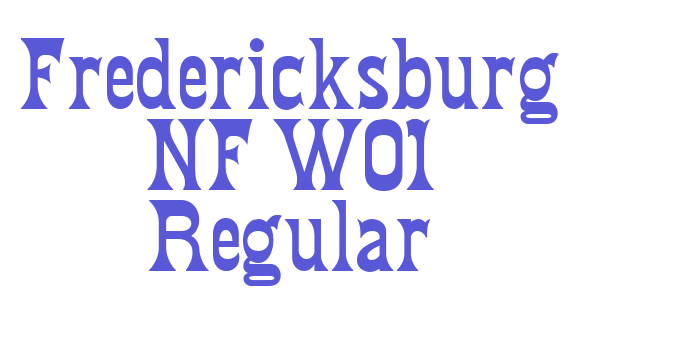 Fredericksburg NF W01 Regular Font Download