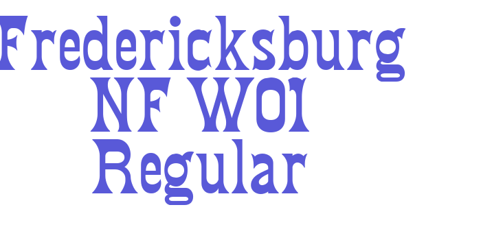 Fredericksburg NF W01 Regular Font