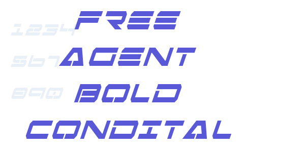 Free Agent Bold CondItal font free