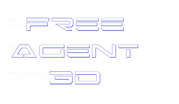 Free Agent 3D font free