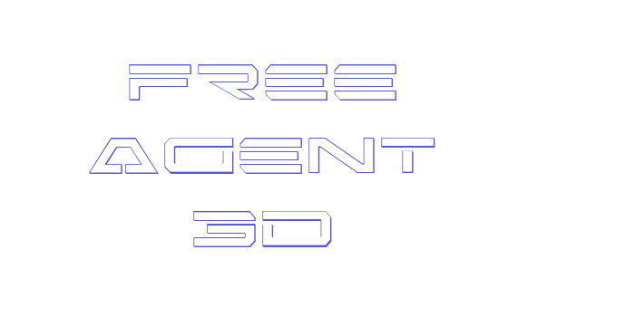 Free Agent 3D Font Download