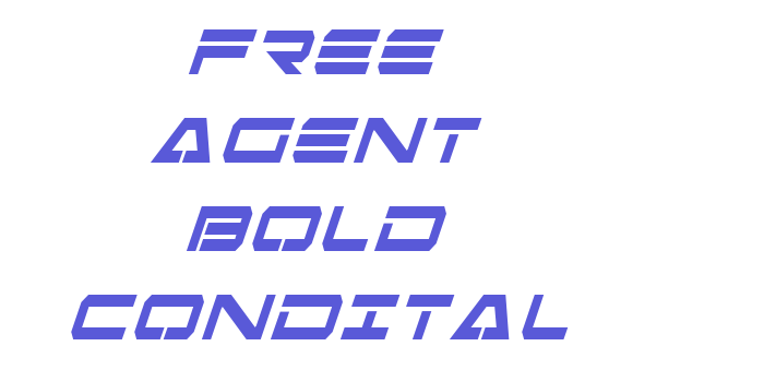 Free Agent Bold CondItal Font Download