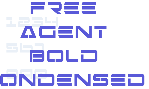 Free Agent Bold Condensed Font