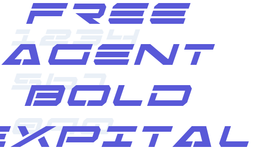 Free Agent Bold ExpItal Font