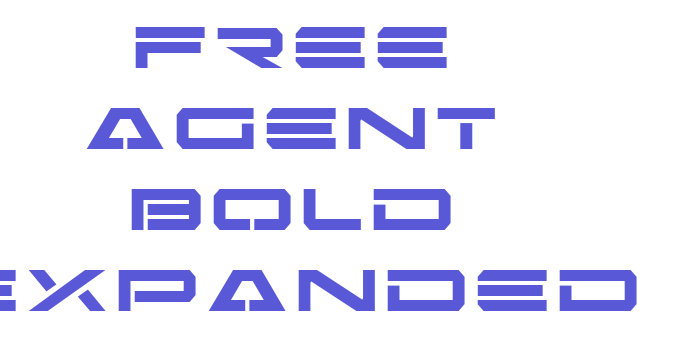 Free Agent Bold Expanded Font Download