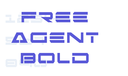 Free Agent Bold Font