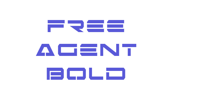 Free Agent Bold Font Download