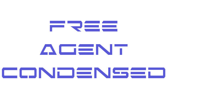 Free Agent Condensed Font Download