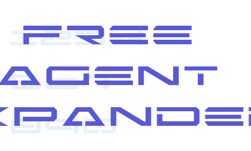 Free Agent Expanded Font