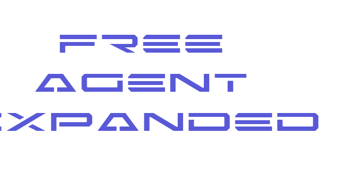 Free Agent Expanded Font Download