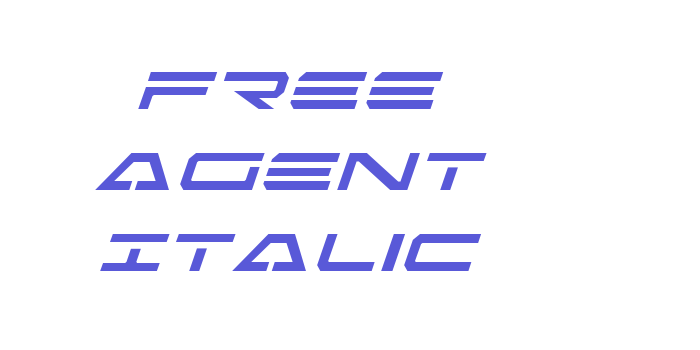 Free Agent Italic Font Download