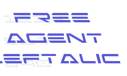 Free Agent Leftalic Font