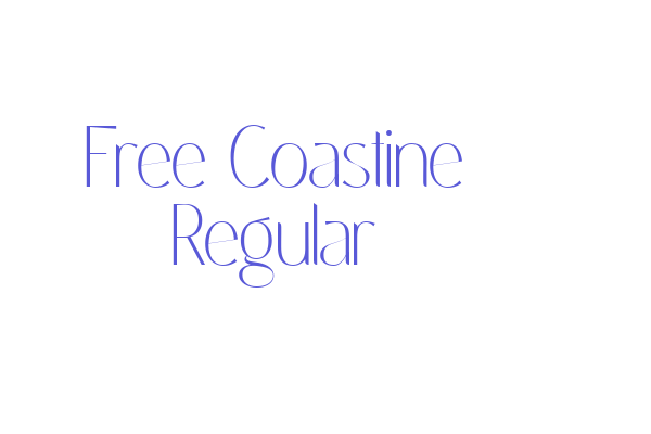 Free Coastine Regular Font