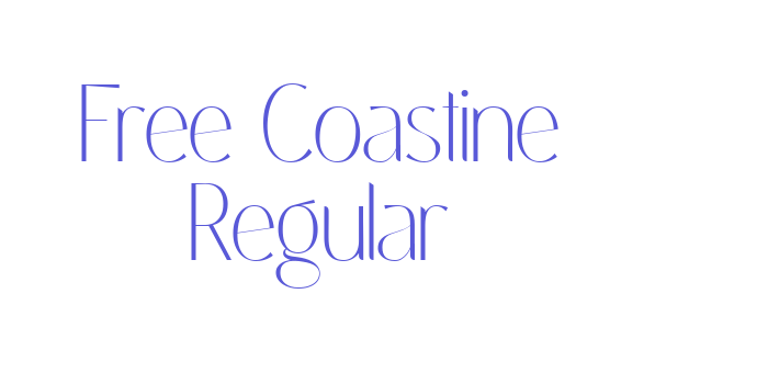 Free Coastine Regular Font