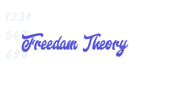 Freedam Theory font free