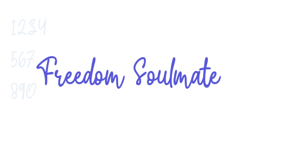 Freedom Soulmate font free