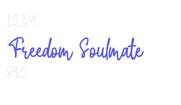 Freedom Soulmate font free