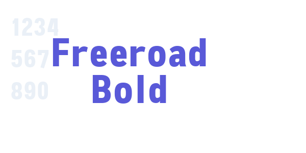 Freeroad Bold font free