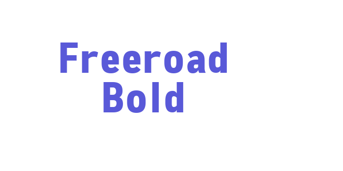 Freeroad Bold Font Download