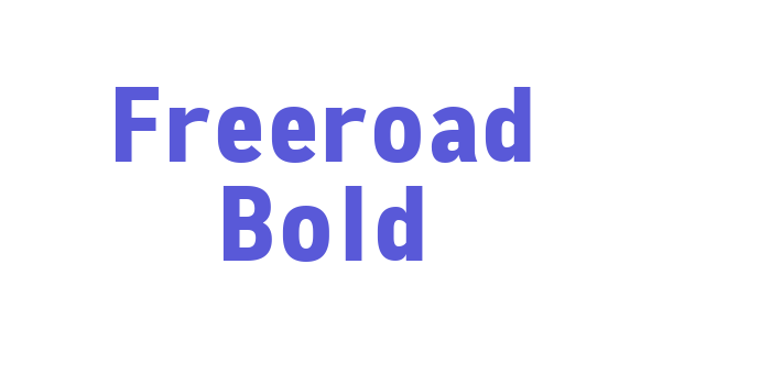 Freeroad Bold Font