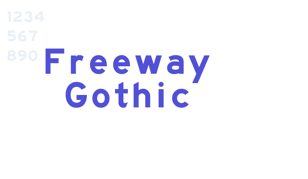 Freeway Gothic-font-download