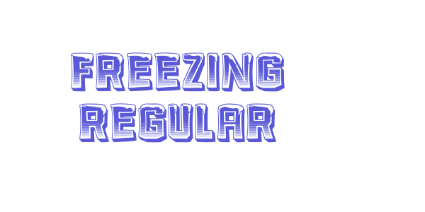 Freezing Regular font free