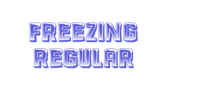 Freezing Regular Font