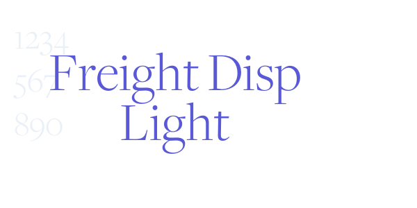 Freight Disp Light font free