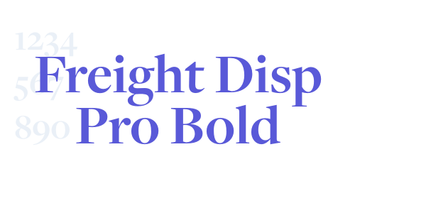 Freight Disp Pro Bold font free