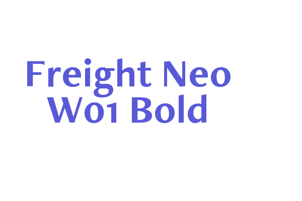 Freight Neo W01 Bold Font