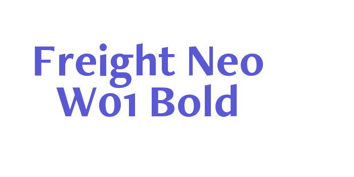 Freight Neo W01 Bold Font Download