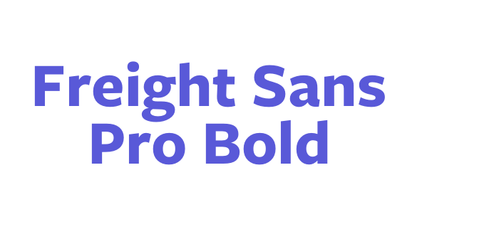 Freight Sans Pro Bold Font Download