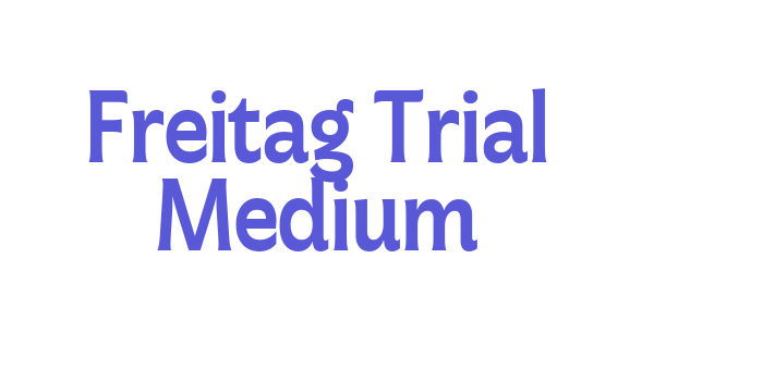 Freitag Trial Medium Font Download