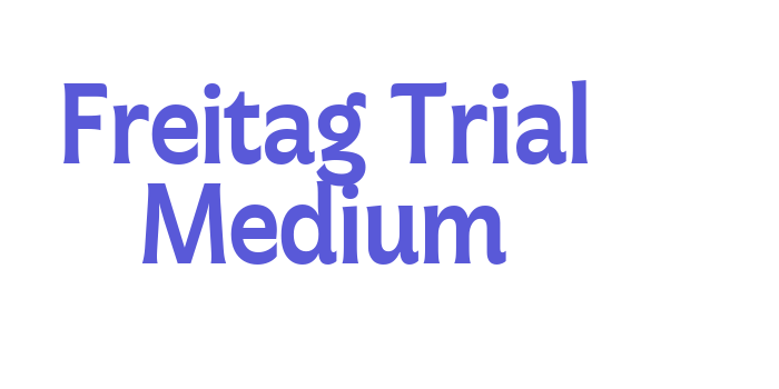 Freitag Trial Medium Font