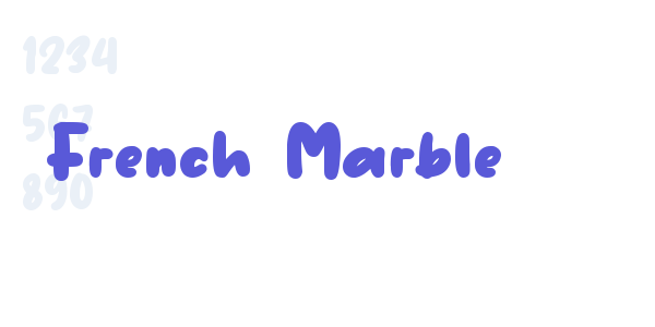 French Marble font free