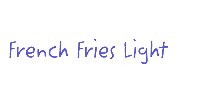 French Fries Light Font Download