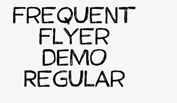 Frequent Flyer DEMO Regular Font