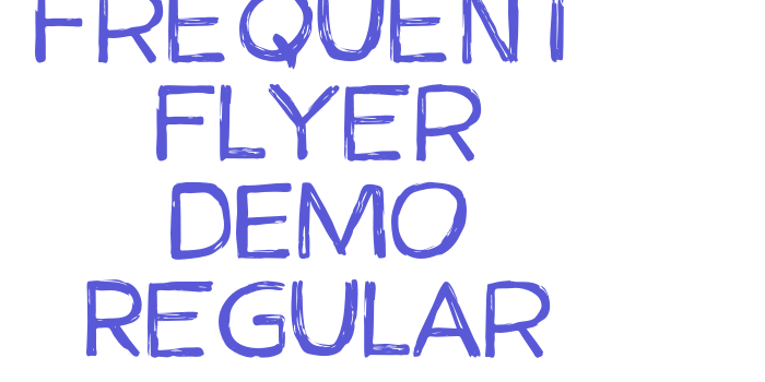 Frequent Flyer DEMO Regular Font