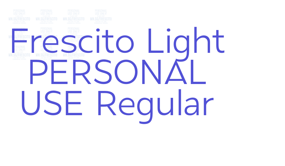 Frescito Light PERSONAL USE Regular-font-download