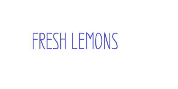 Fresh Lemons font free