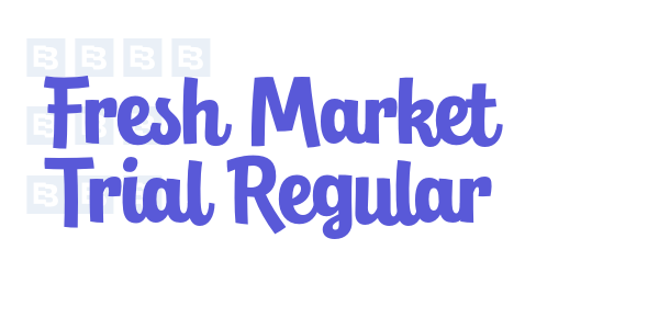 Fresh Market Trial Regular font