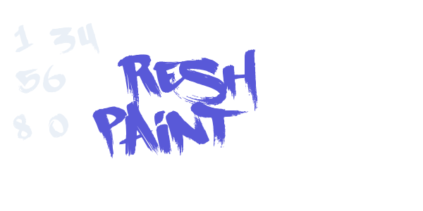 Fresh Paint font free