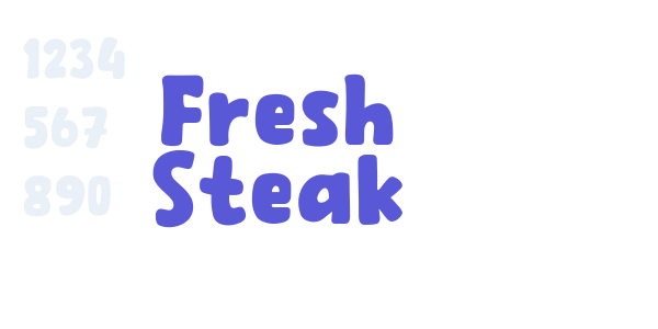 Fresh Steak font free