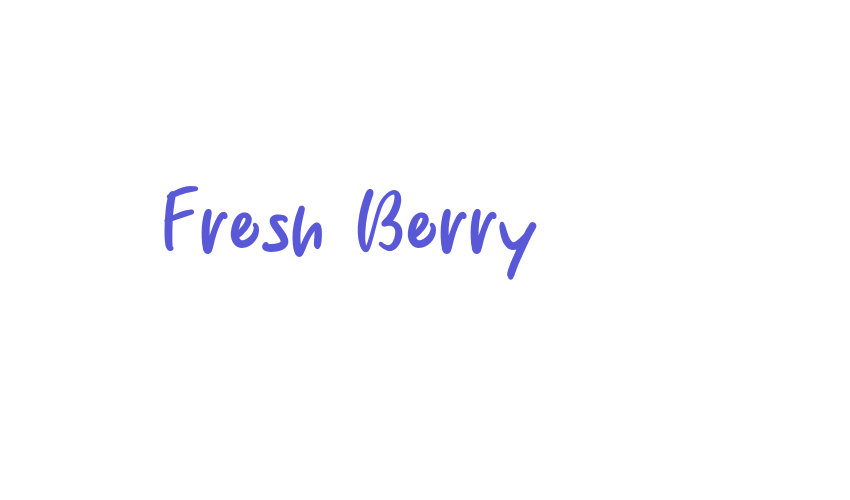 Fresh Berry Font Download