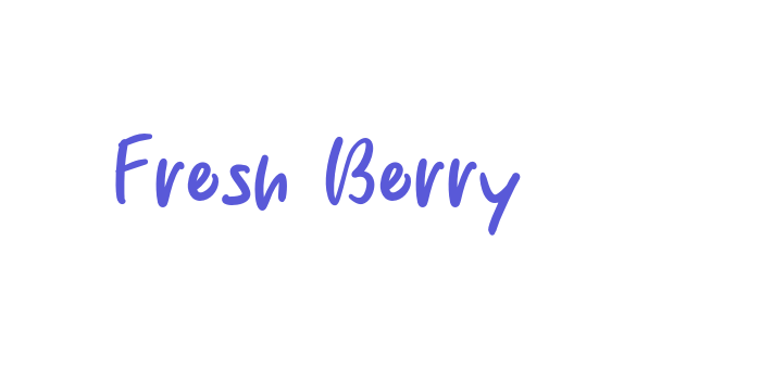 Fresh Berry Font