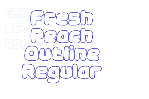 Fresh Peach Outline Regular