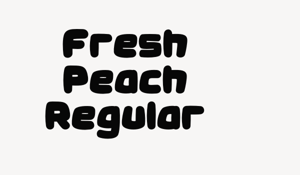 Fresh Peach Regular Font