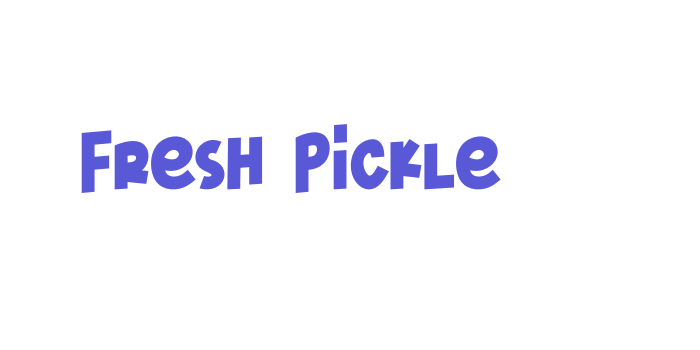 Fresh Pickle Font Download