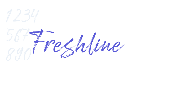 Freshline font free