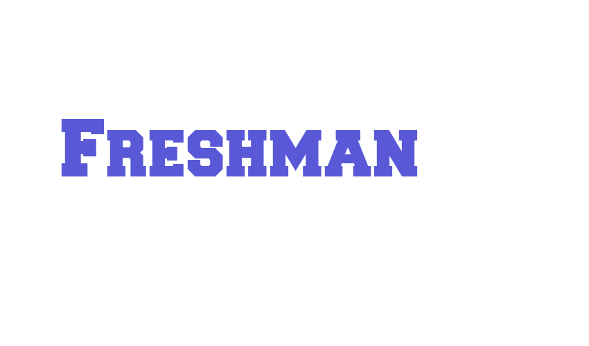 Freshman Font